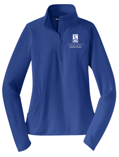 Quarter Zip Athletic Pullover (Blue)