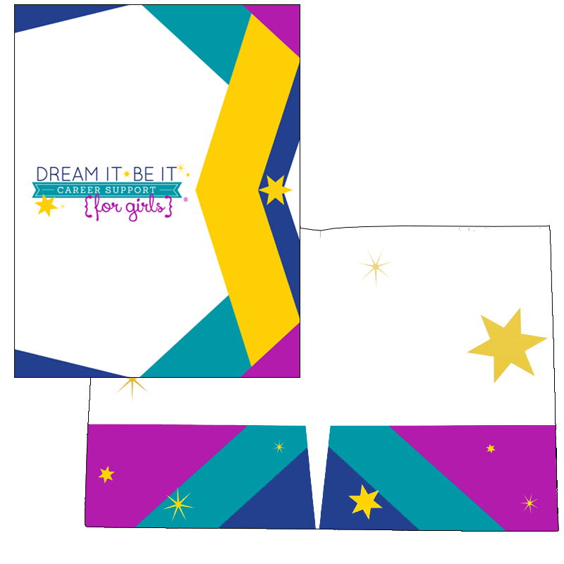 Dream It, Be It pocket folders