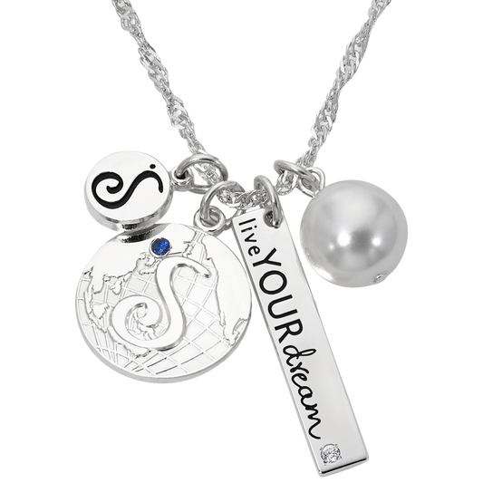 Soroptimist Trio Pendant Necklace: Silver