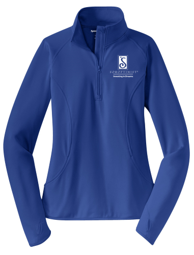 Quarter Zip Athletic Pullover (Blue)