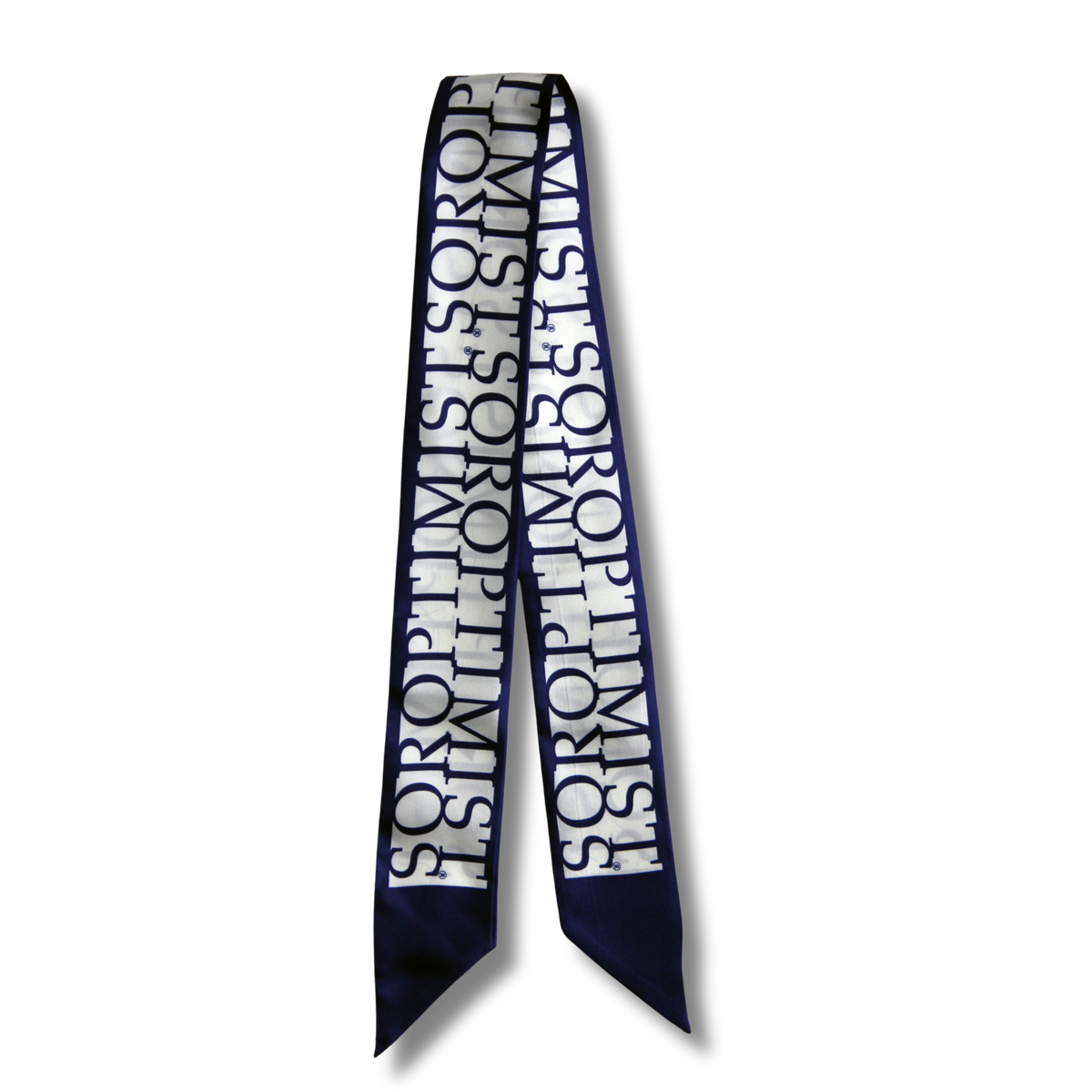 Dark blue twilly scarf