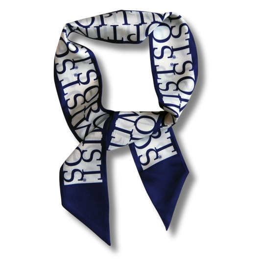 Dark blue twilly scarf